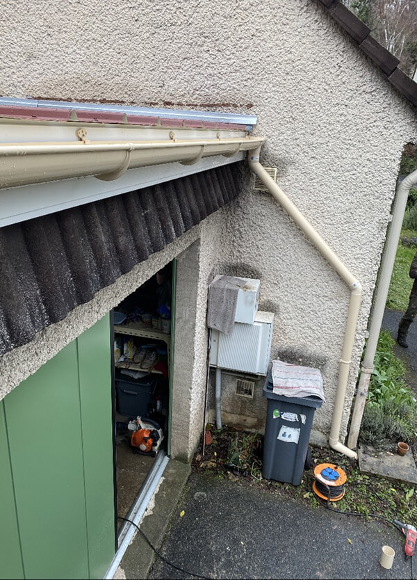 Installation gouttière